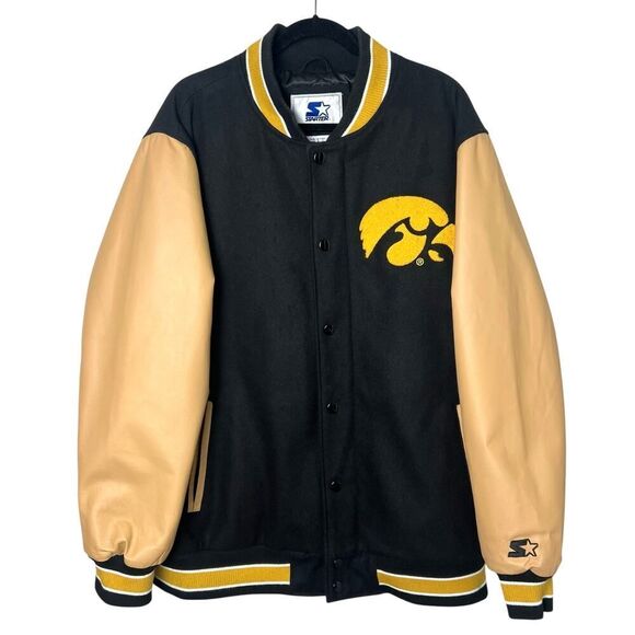Starter Other - University of Iowa Hawkeyes Starter Letterman Wool Jacket Sz 2XL